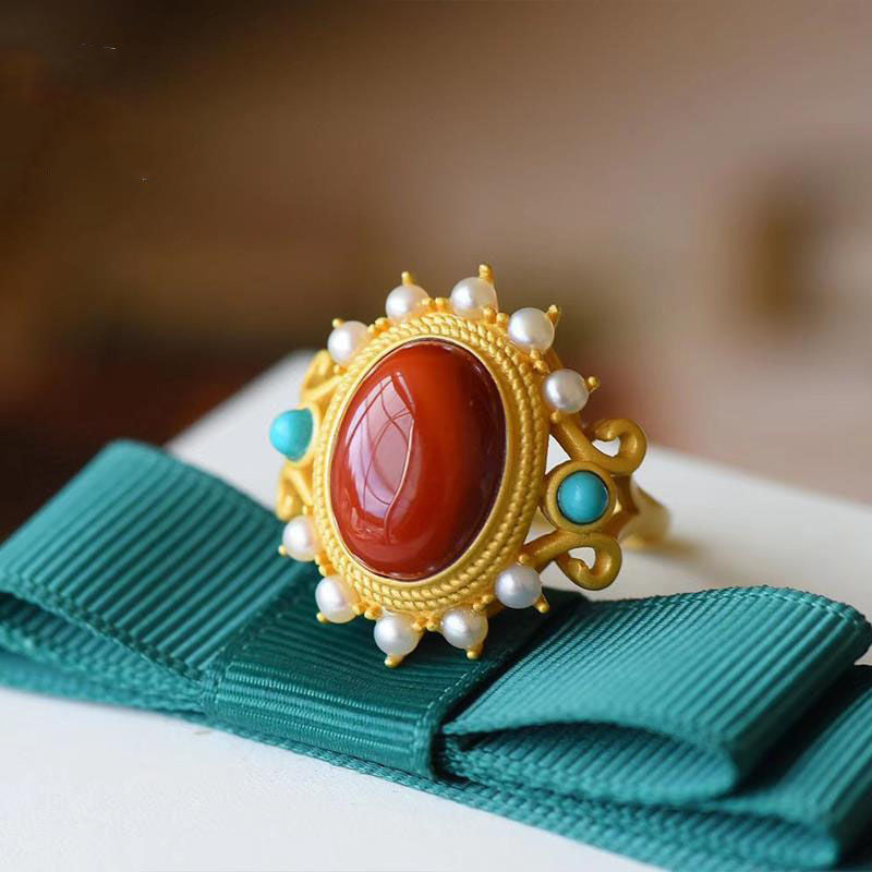 JADE RING( JADE,LAPIS,AGATE,AMBER,TURQUOISE)S925