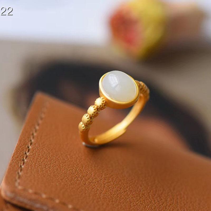 JADE RING( JADE,LAPIS,AGATE,AMBER,TURQUOISE)S925