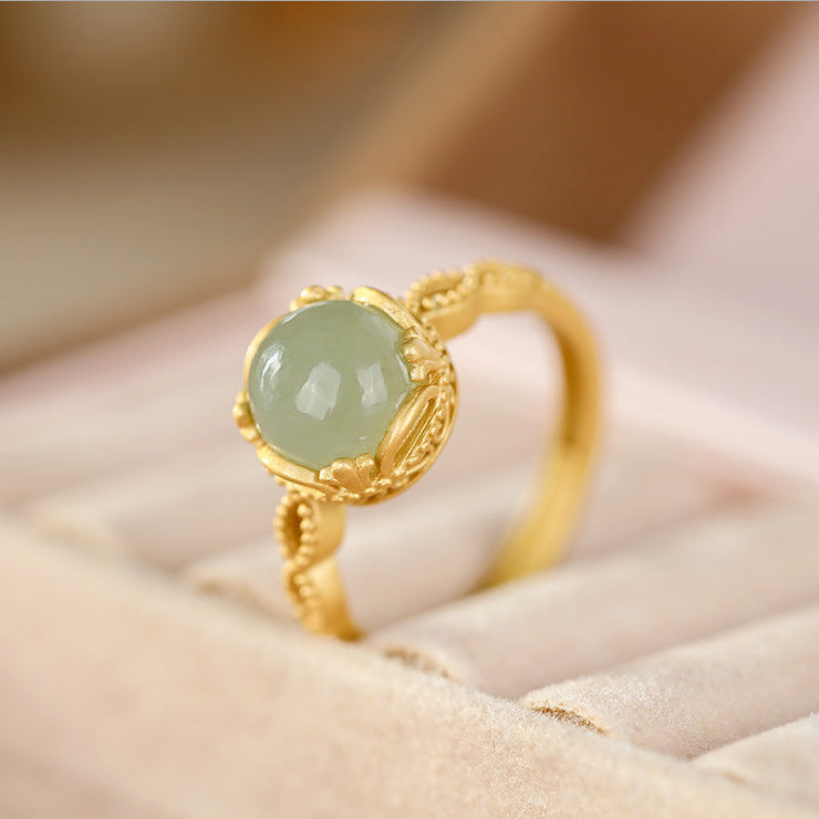 JADE RING( JADE,LAPIS,AGATE,AMBER,TURQUOISE)S925