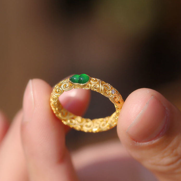 JADE RING( JADE,LAPIS,AGATE,AMBER,TURQUOISE)S925