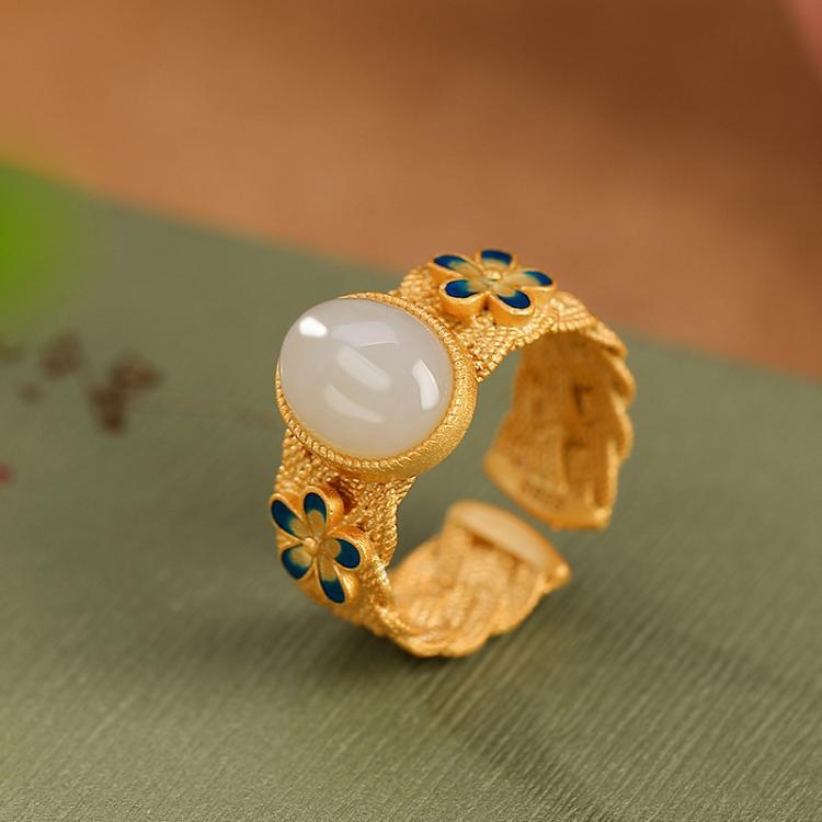 JADE RING( JADE,LAPIS,AGATE,AMBER,TURQUOISE)S925