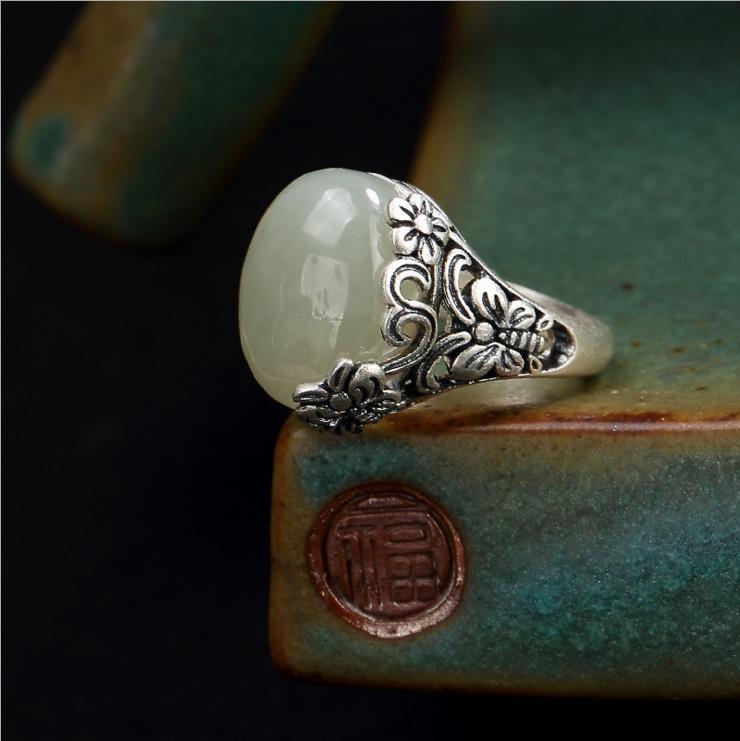 JADE RING( JADE,LAPIS,AGATE,AMBER,TURQUOISE)S925